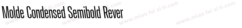 Molde Condensed Semibold Reverse字体转换